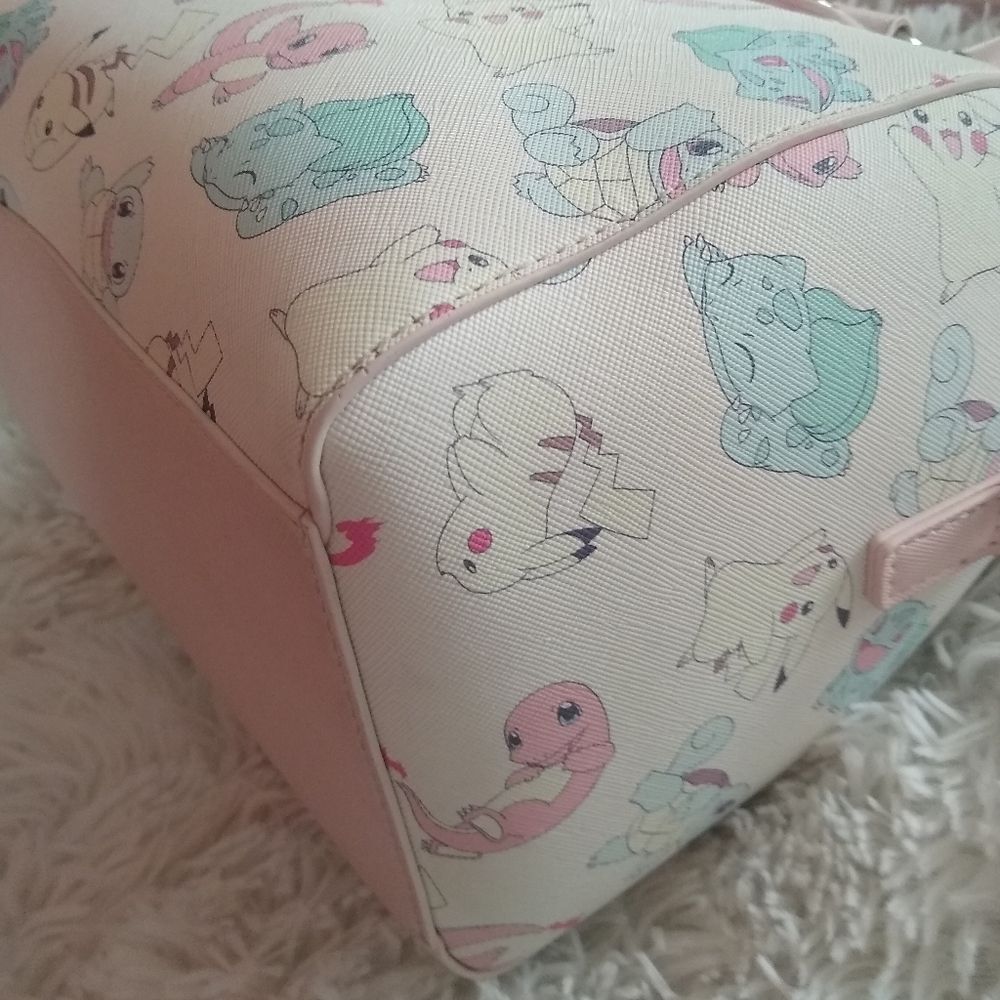 Loungefly Pokémon Starters Pastel Print Purse - Picture 6 of 17